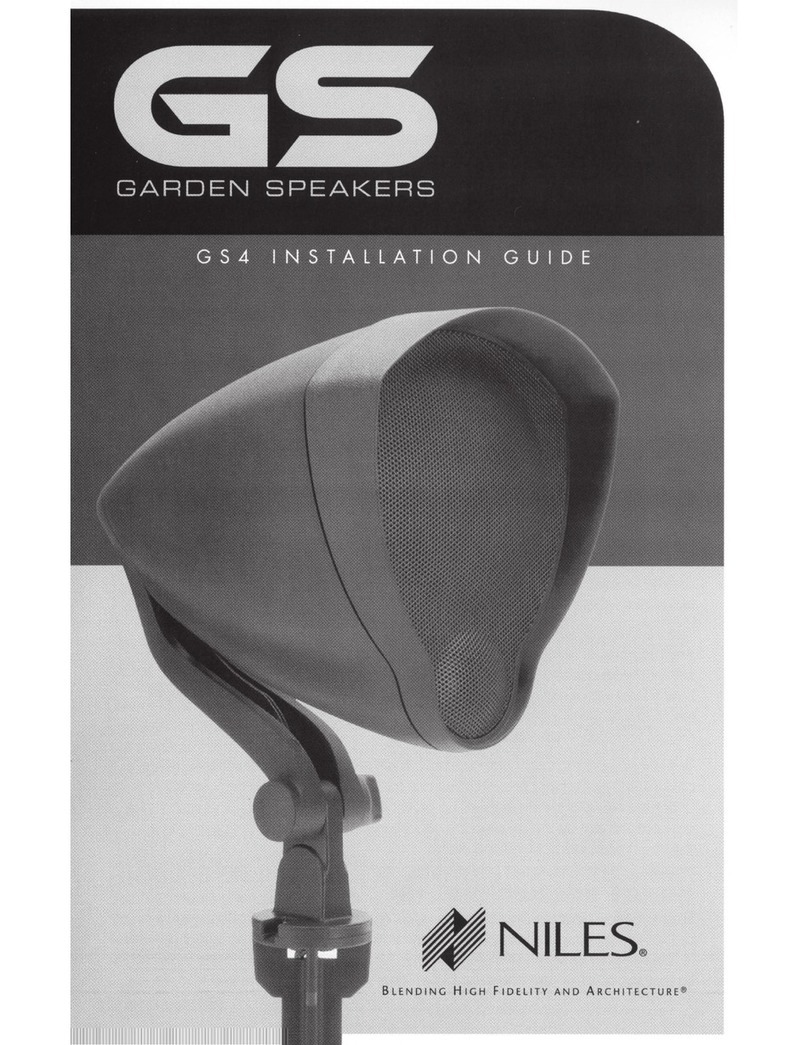 Niles Garden Speakers GS4 User manual