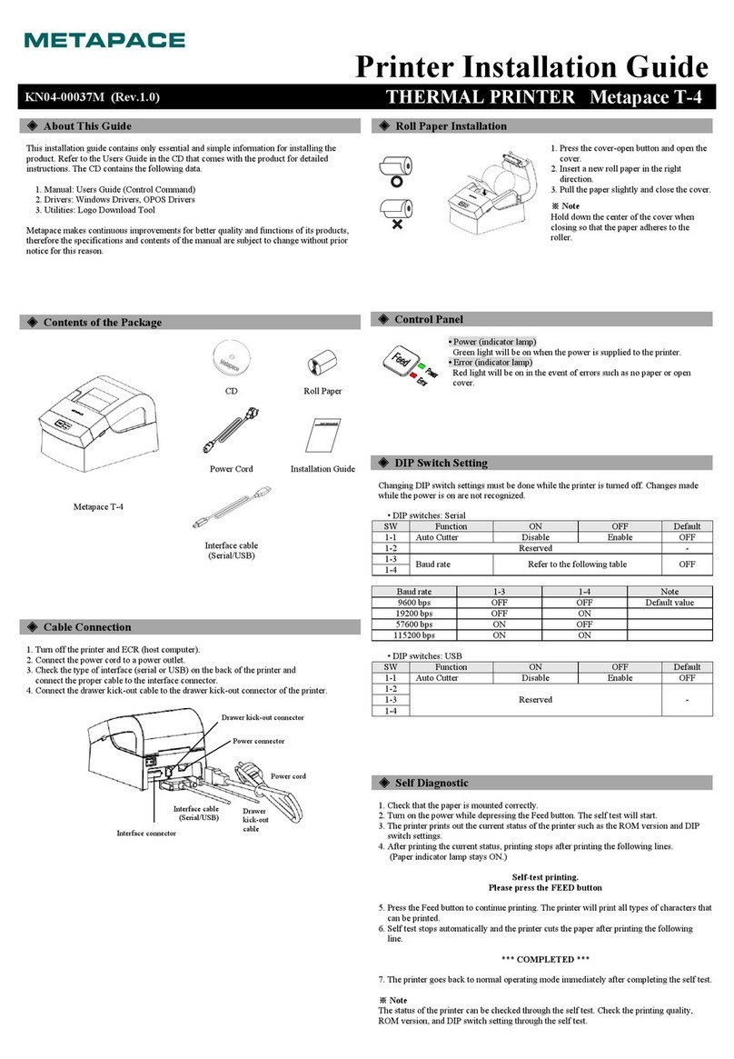 Metapace T-4 User manual
