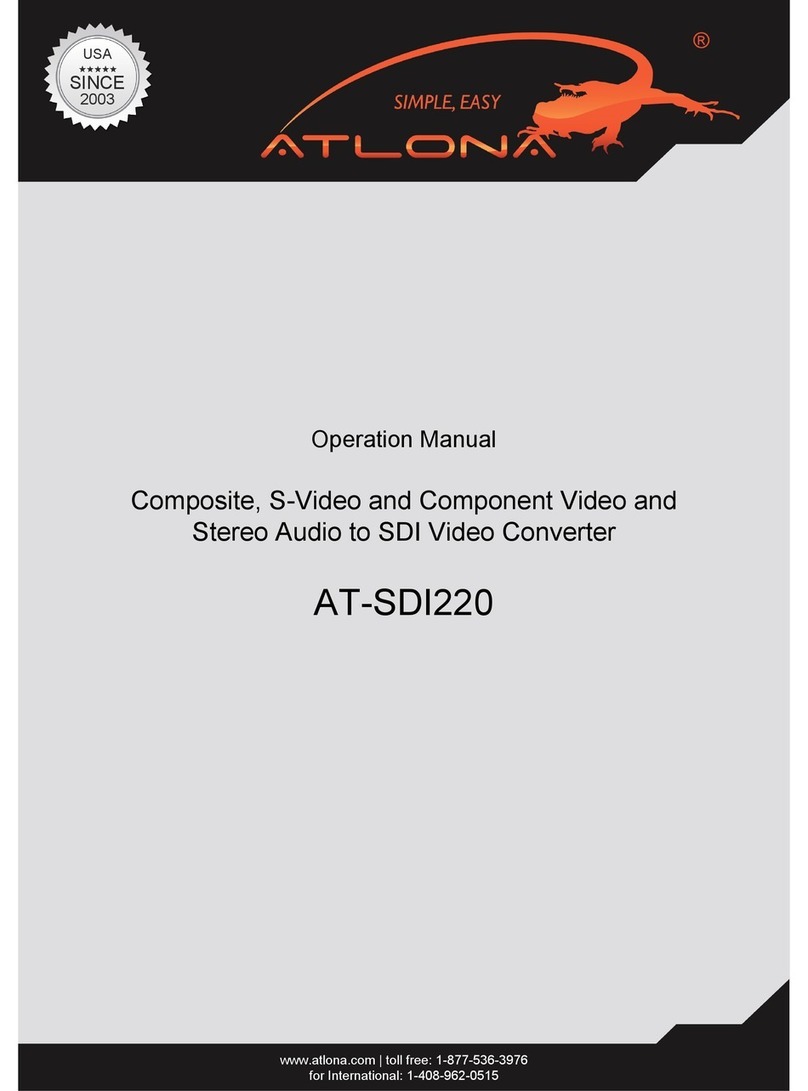 Atlona AT-SDI220 Operation manual