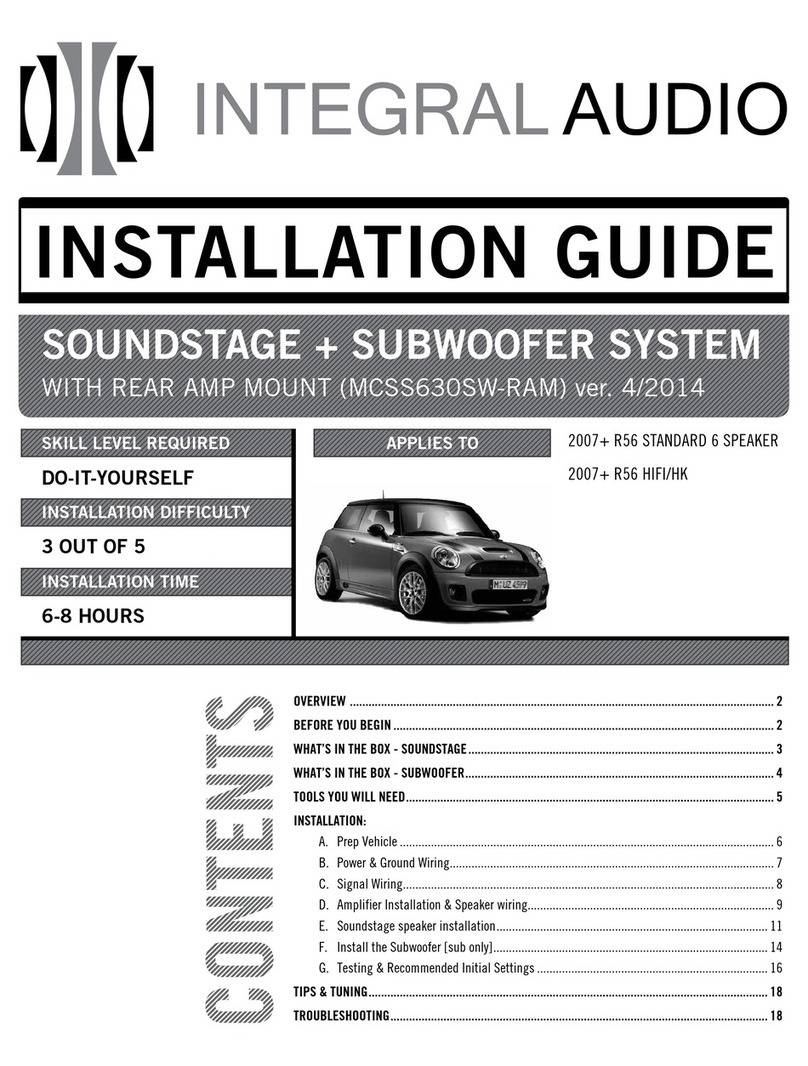 Integral Audio MCSS630SW-RAM installation guide