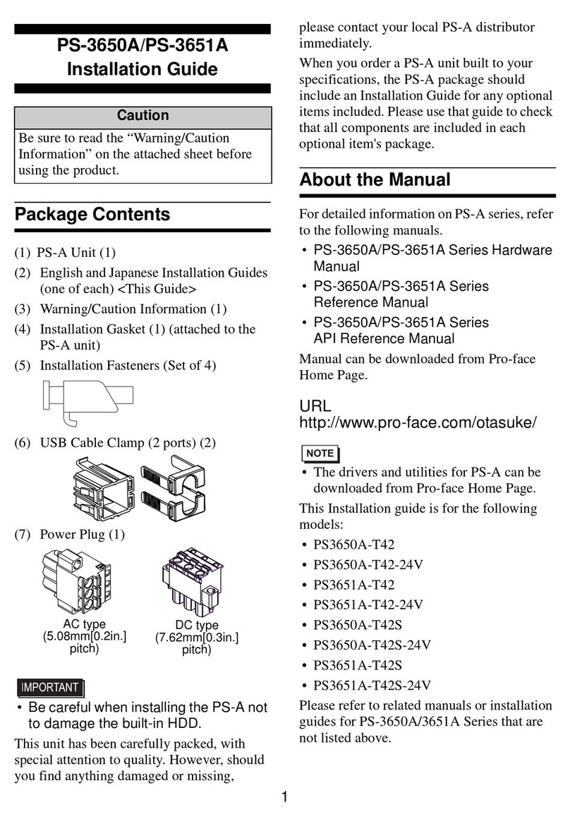 Digital Electronics PS3650A-T42 User manual