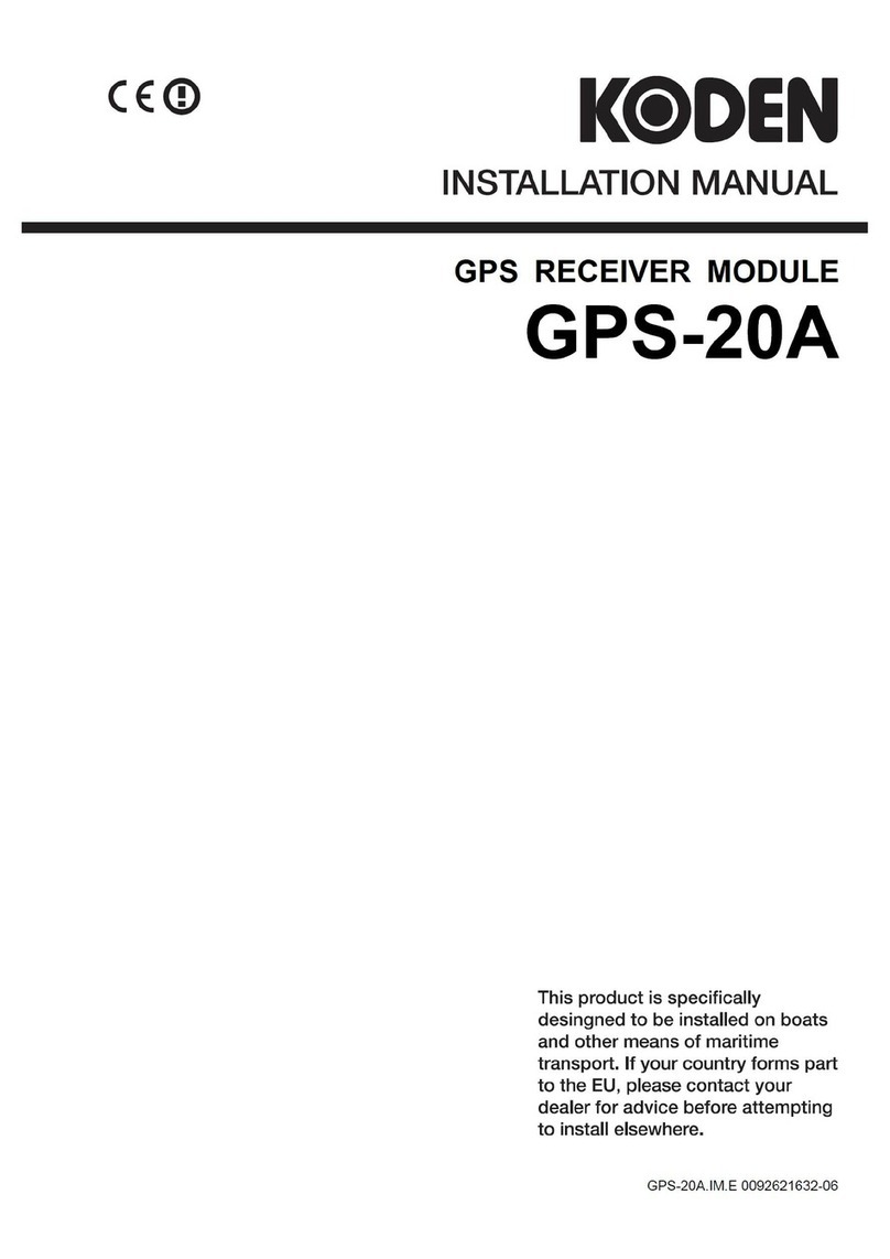 Koden GPS-20A installation manual