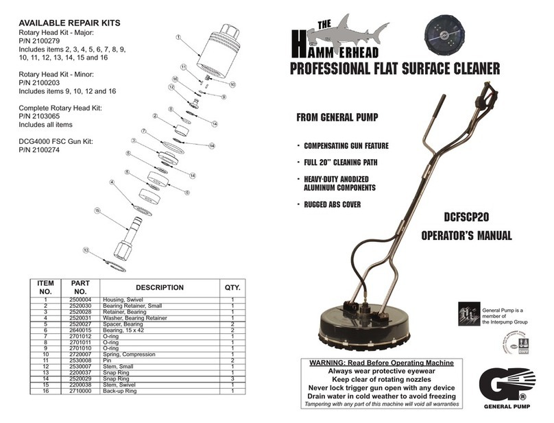 General Pump DCFSCP20 The Hammerhead Operator's manual
