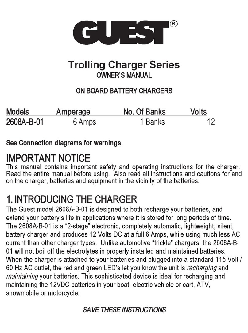 Guest 2608A-B-01 Trolling Charger Series User manual