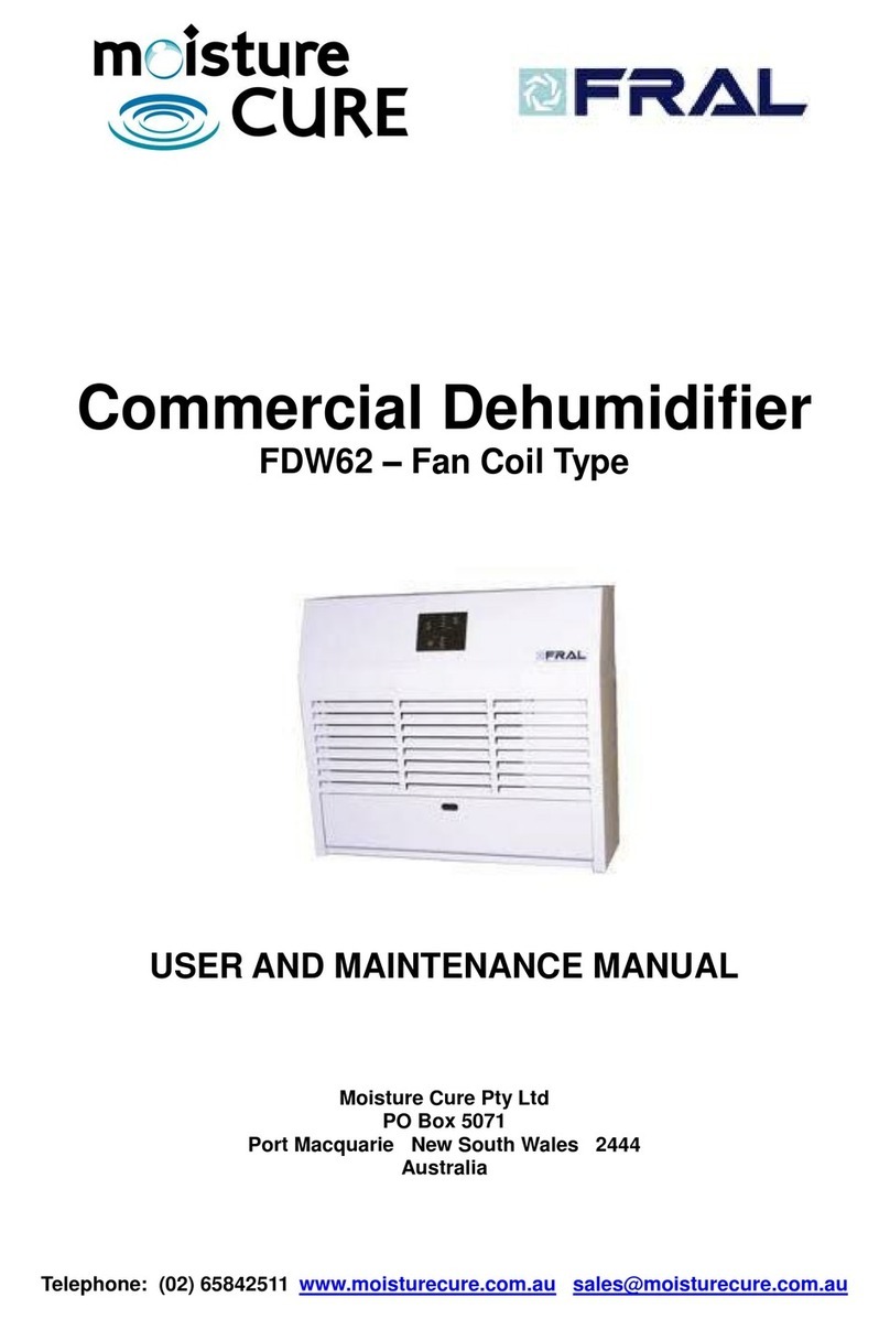 Moisture Cure FRAL FDW62 User and maintenance manual
