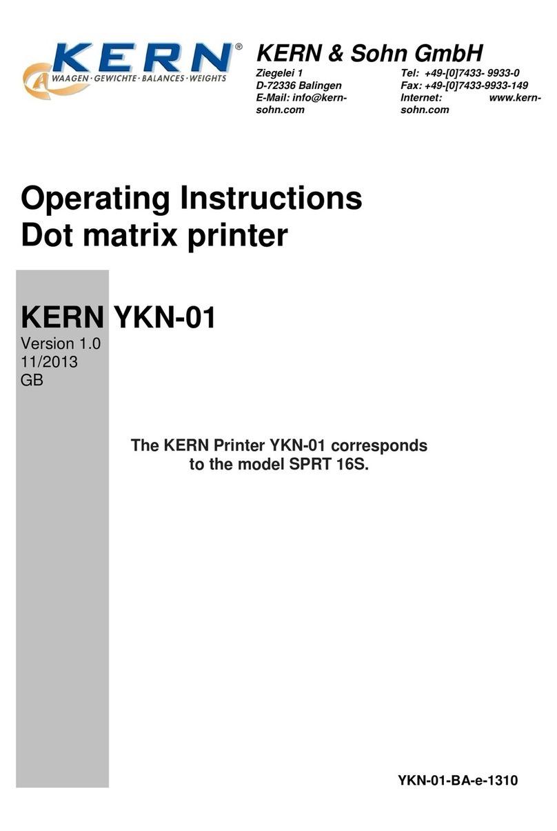 KERN YKN-01 User manual