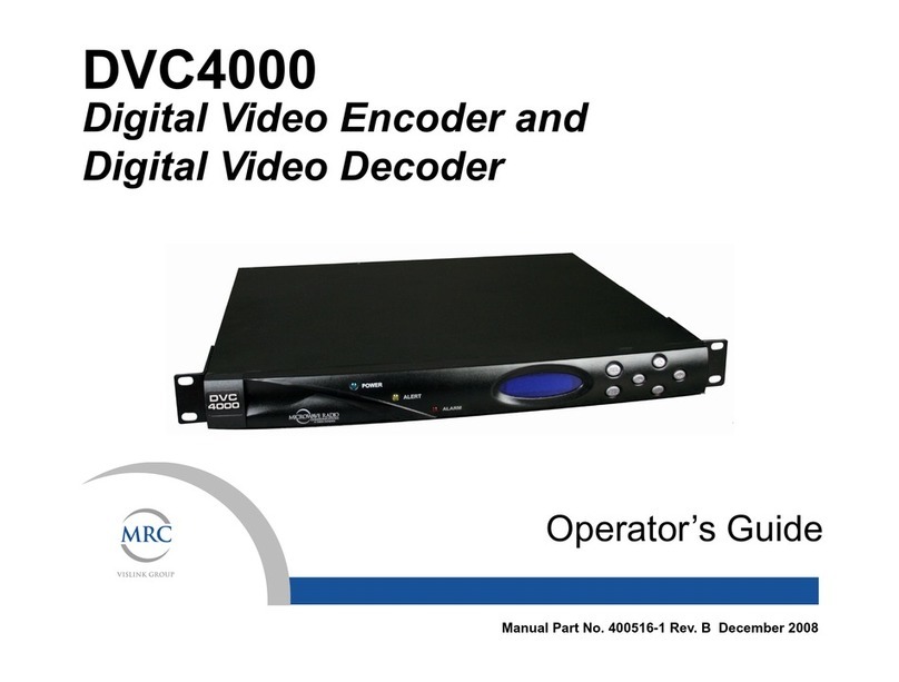 Microwave Radio DVC 4000 Operator's guide