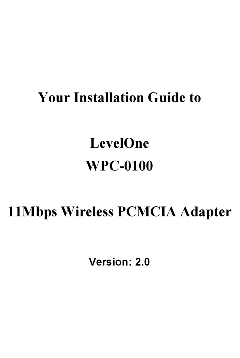 LevelOne WPC-0100 installation guide LevelOne WPC-0100 installation guide