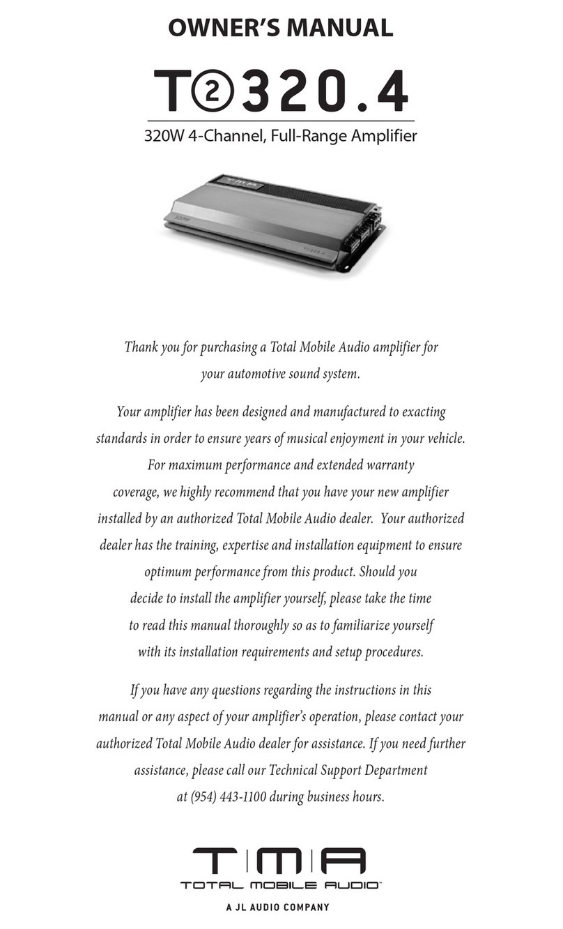 Total Mobile Audio T2-320.4 owner's manual
