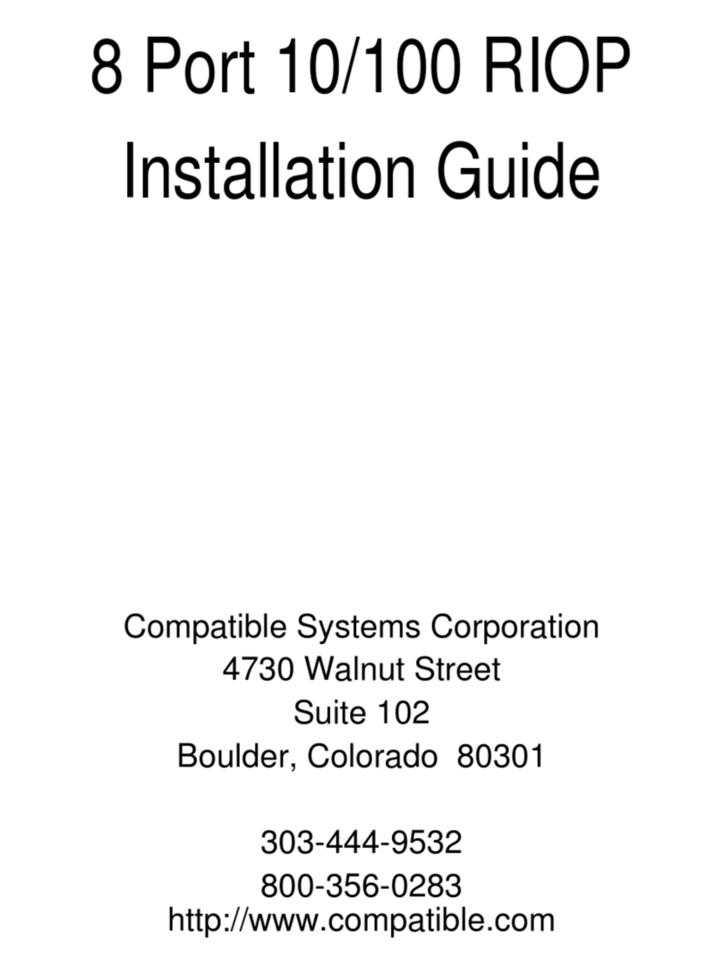 Compatible Systems 8 Port 10 RIOP installation guide