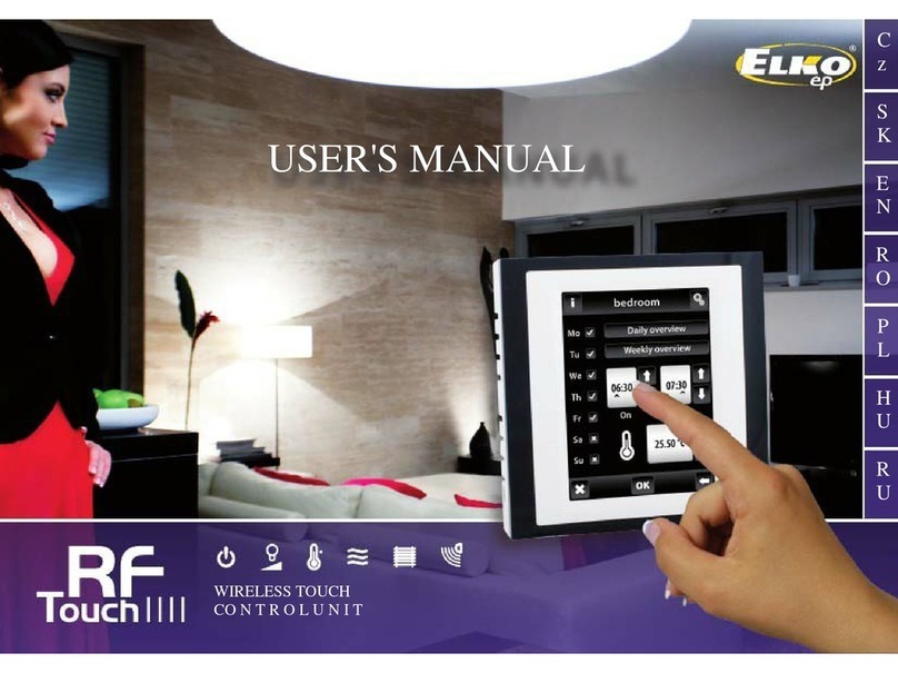 Elko RF Touch-B user manual