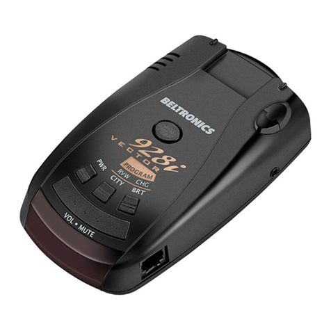 Beltronics 928i Vector owner's manual