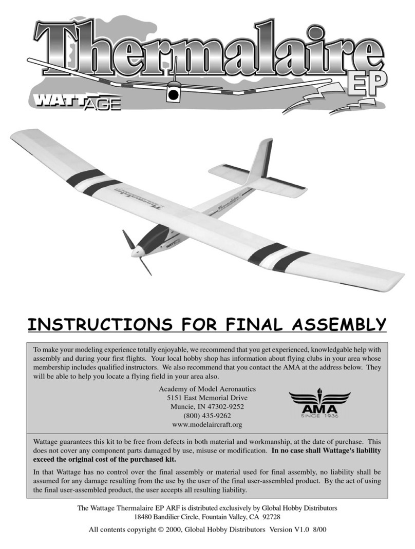 Academy of Model Aeronautics Wattage Thermalaire EP Assembly manual Academy of Model Aeronautics Wattage Thermalaire EP Assembly manual