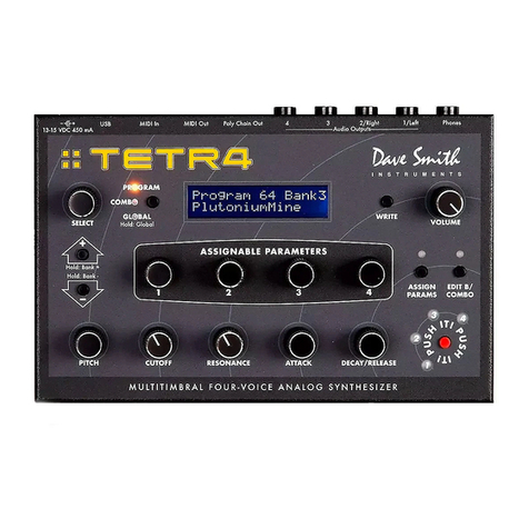 Dave Smith Instruments TETR4 User manual