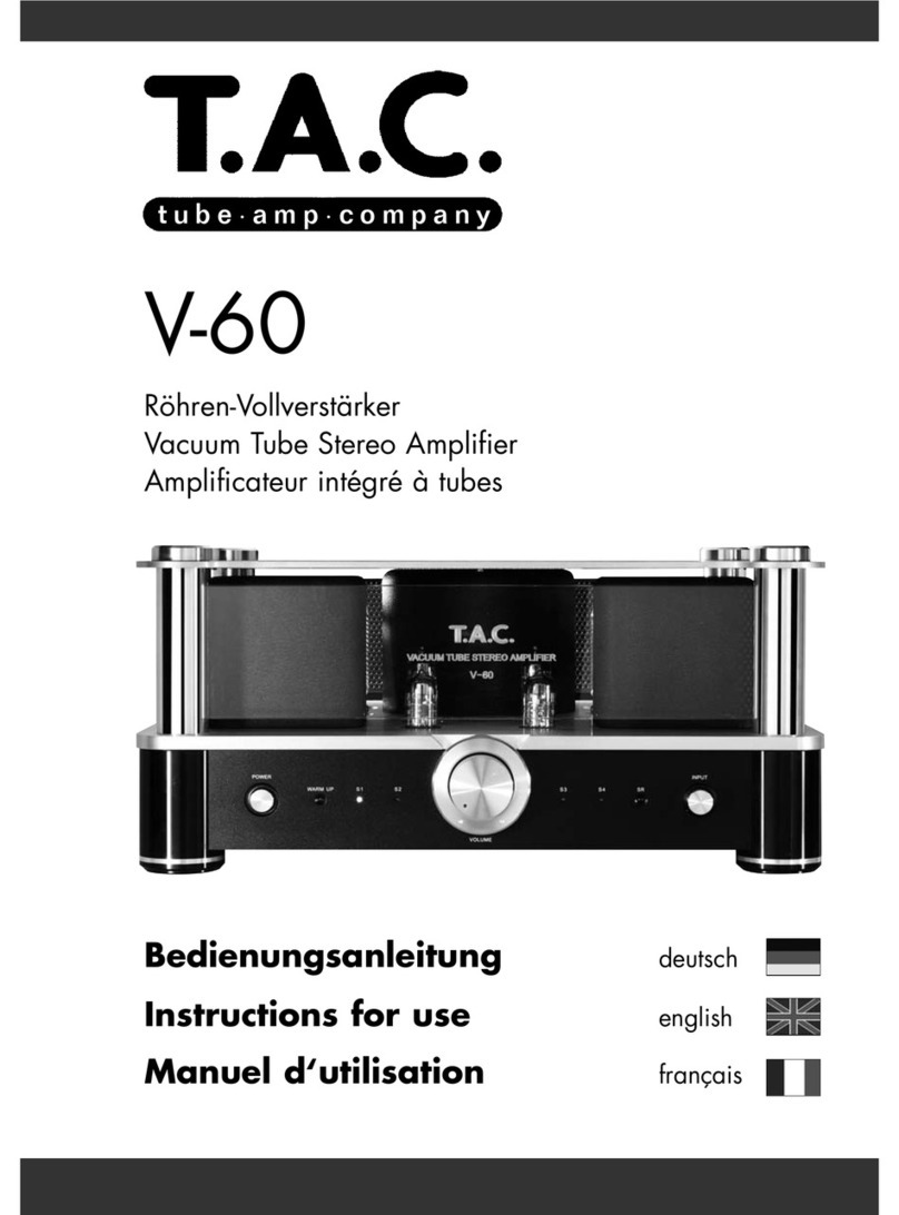 t.a.c. V-60 User manual