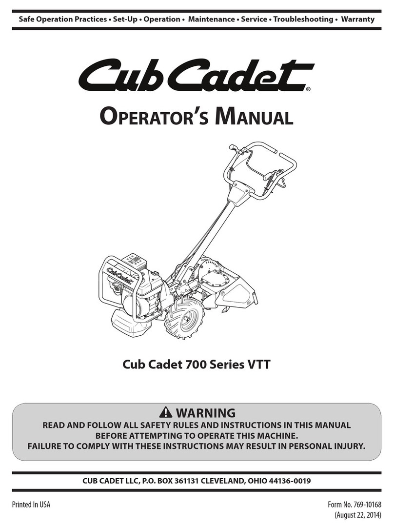 Cub Cadet 700 Series VTT Operator's manual