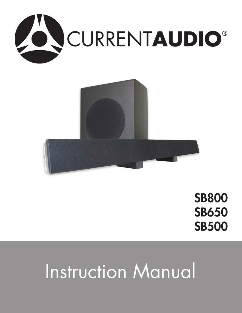 Current Audio SB650 instruction manual