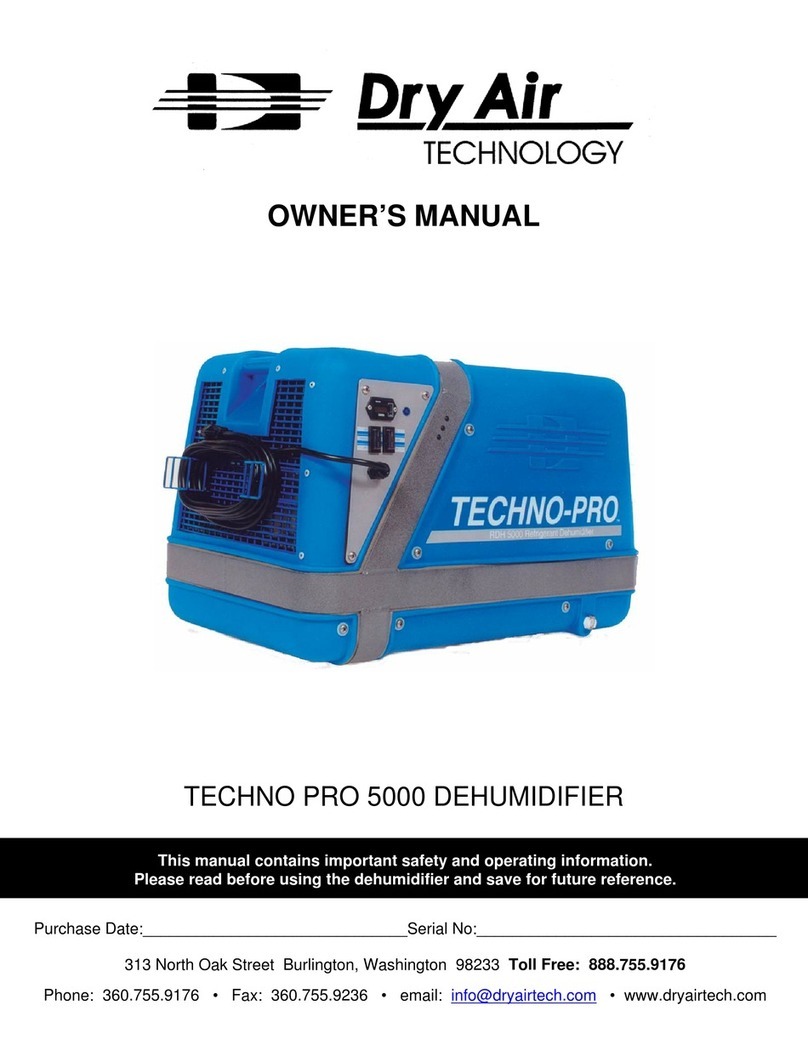 DryAIR TECHNO PRO 5000 owner's manual