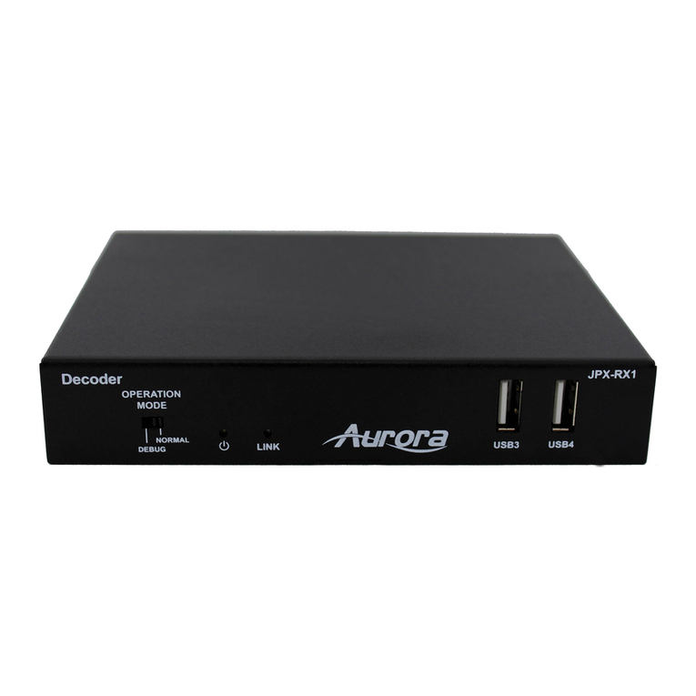 Aurora JPX-TX1 user guide