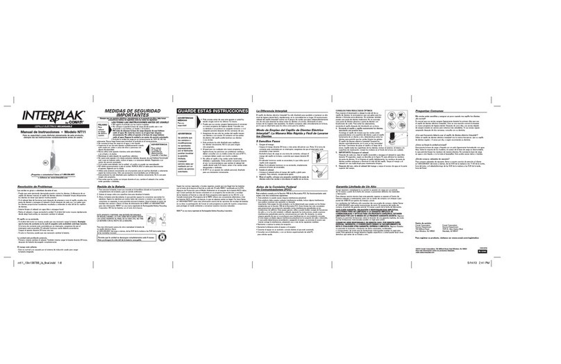 INTERPLAK NT11 instruction manual