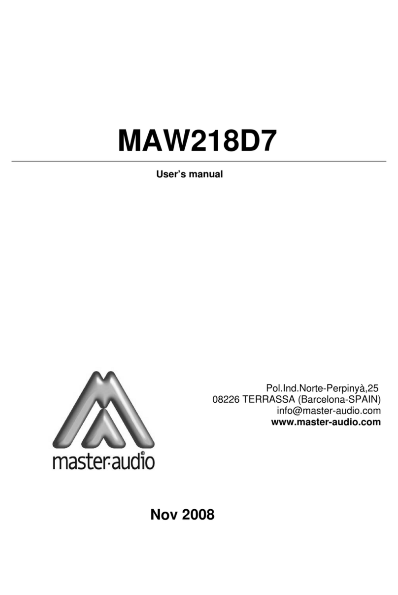 Master audio MAW218D7 user manual