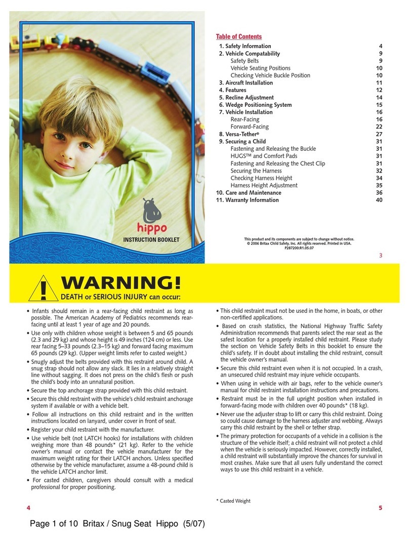 Britax Hippo User manual