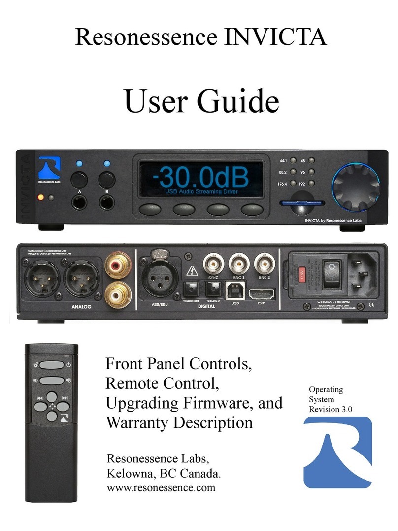 Resonessence INVICTA user guide