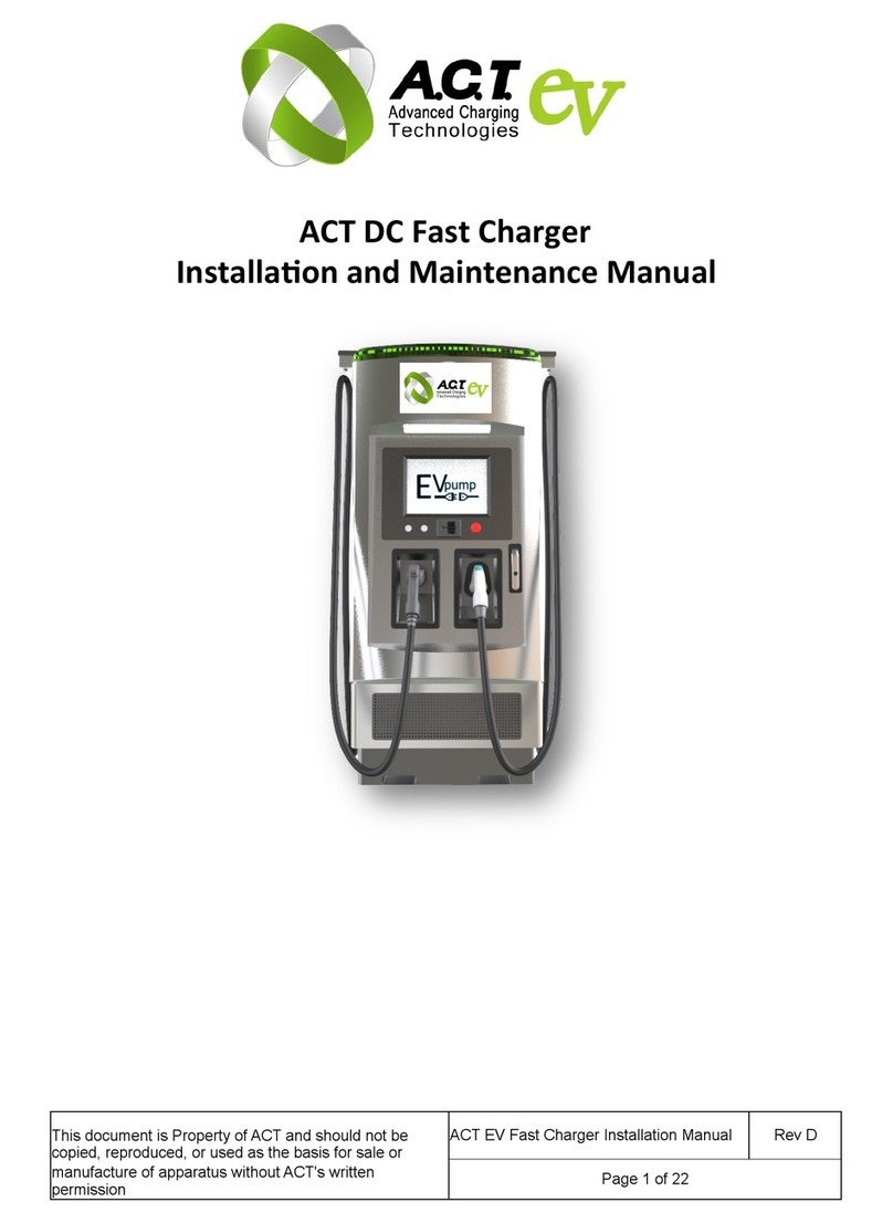 ACT EV pump Installation and maintenance manual