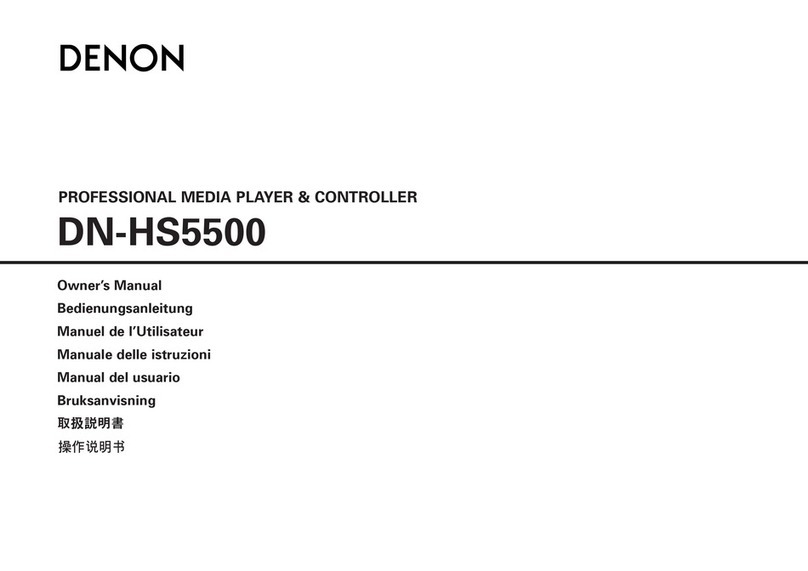 Denon Hs 5500 - Dn - Direct Drive Turntable Media... User manual