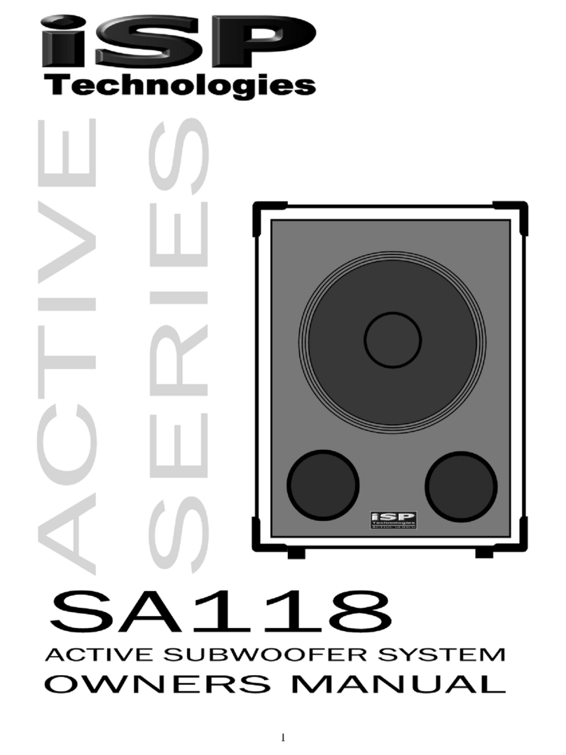 iSP Technologies SA118 User manual