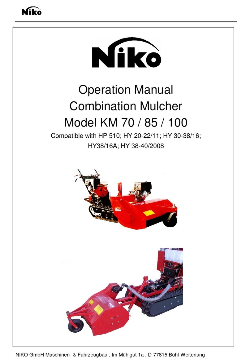 Niko KM 70 Operation manual