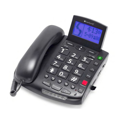 ClearSounds AMPLIFIED FREEDOM PHONE CSC600D User manual ClearSounds AMPLIFIED FREEDOM PHONE CSC600D User manual