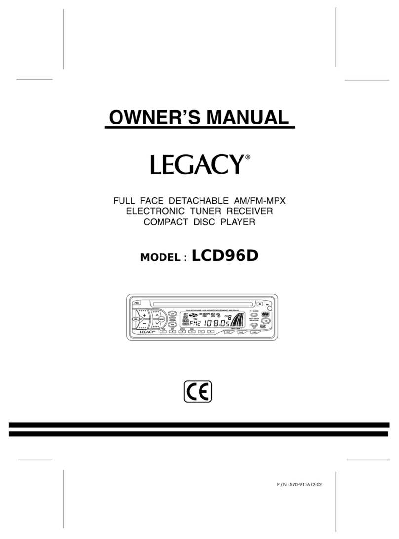 Legacy LCD96D User manual