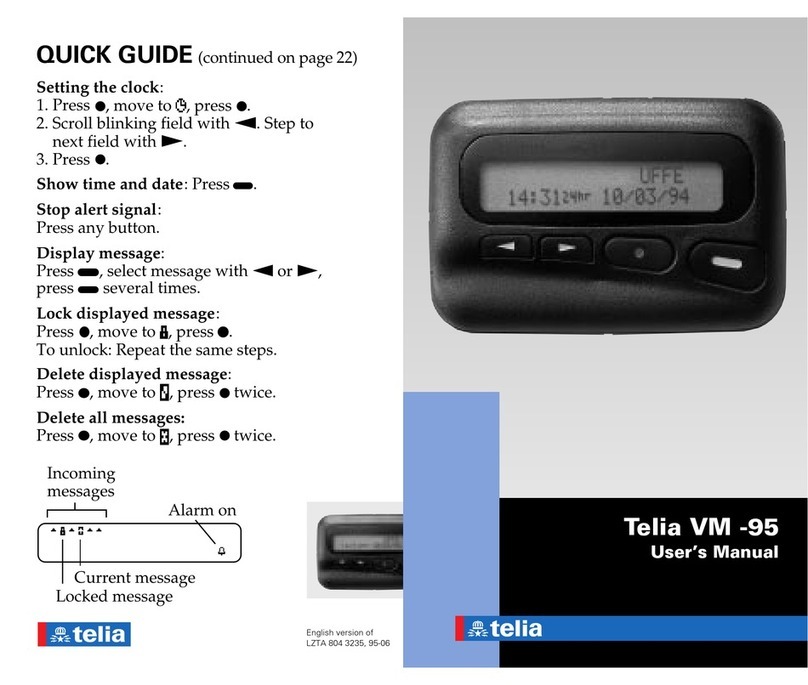 Telia VM-95 user manual