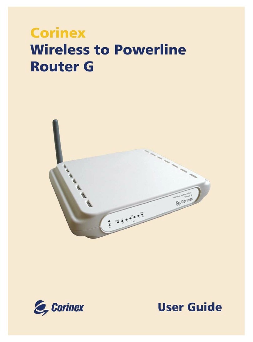 Corinex Wireless to Powerline Router G user guide