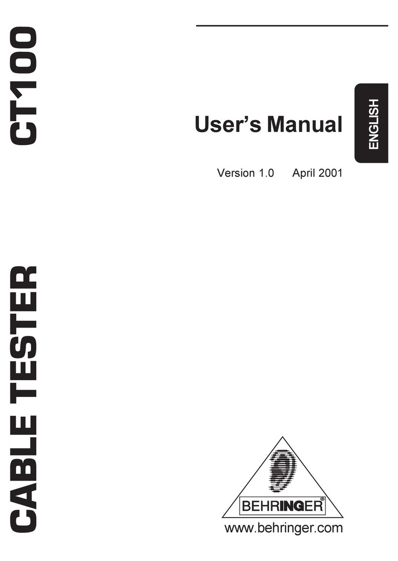 Behringer CT100 User manual