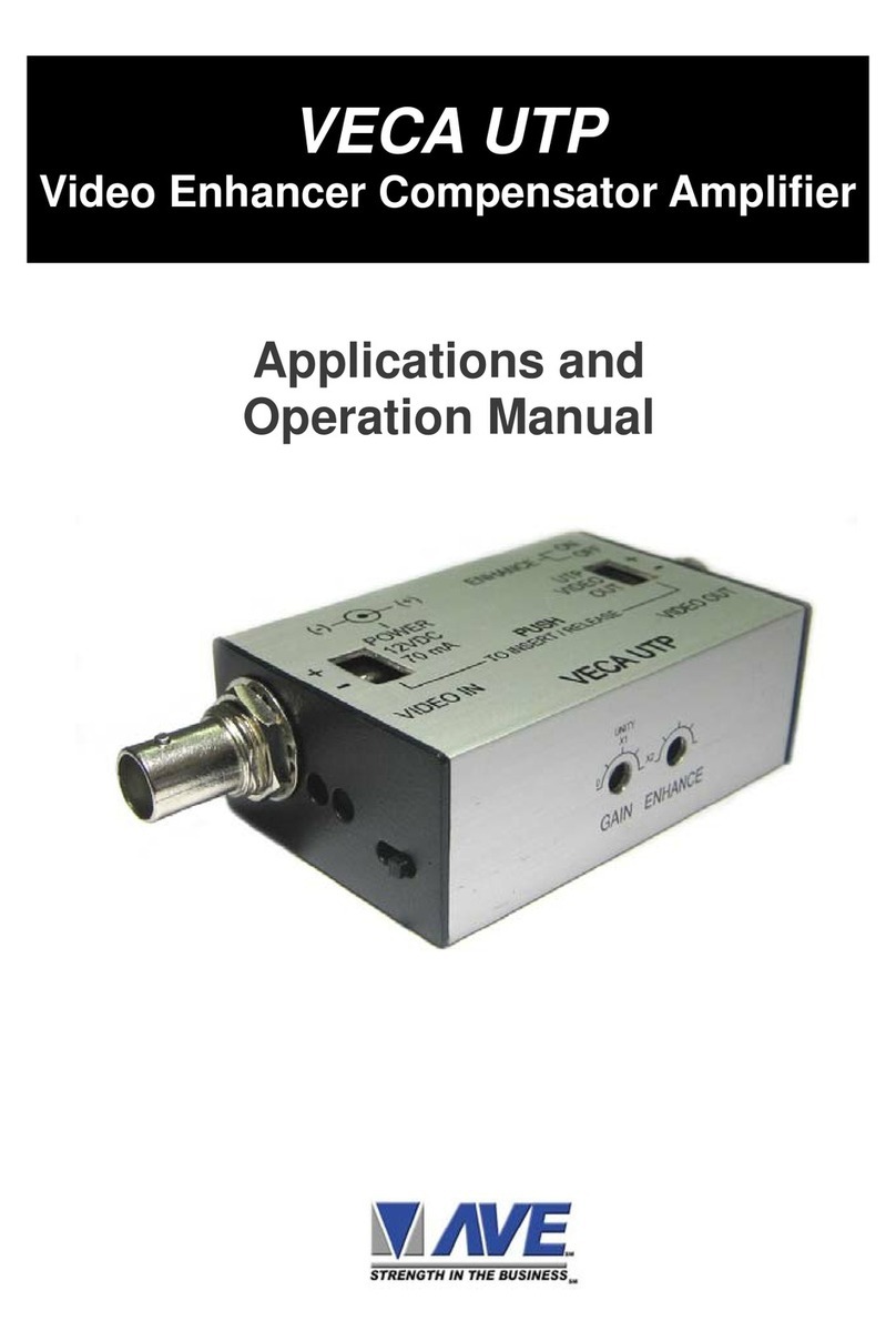 AVE VECA UTP Applications and operation manual