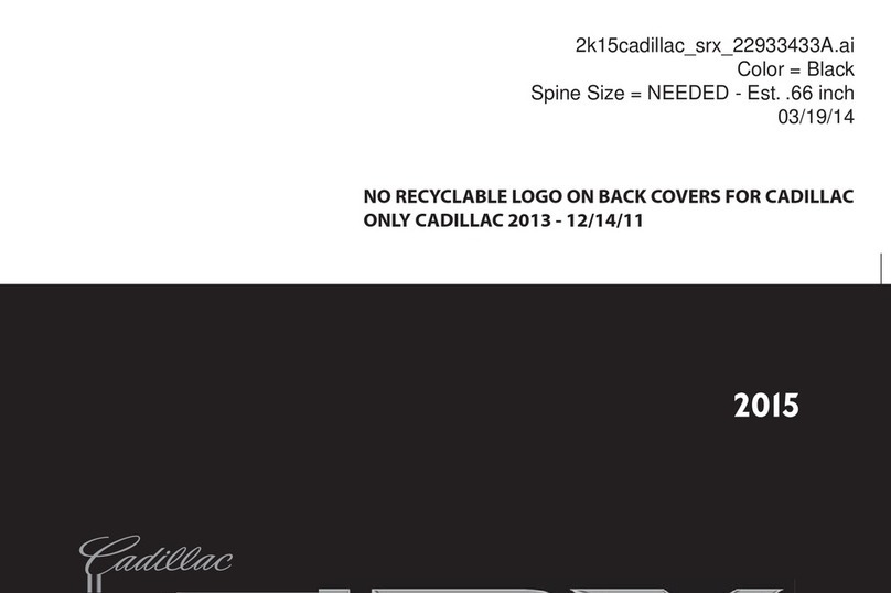 Cadillac 2015 SRX User manual