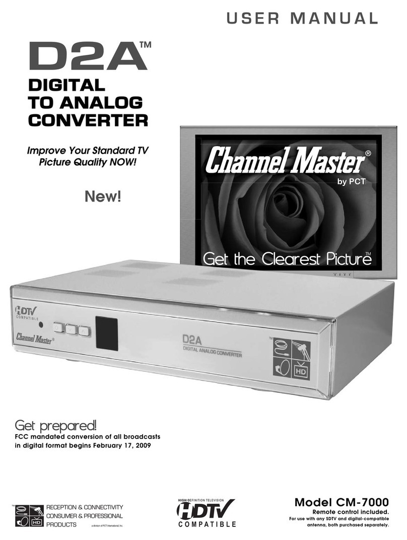 Channel Master D2A CM-7000 user manual