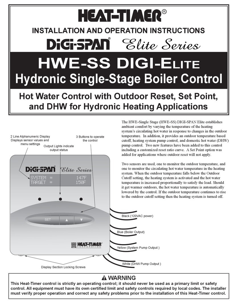 heat-timer Digi-Span Elite Series HWE-SS Installation and operation instructions heat-timer Digi-Span Elite Series HWE-SS Installation and operation instructions
