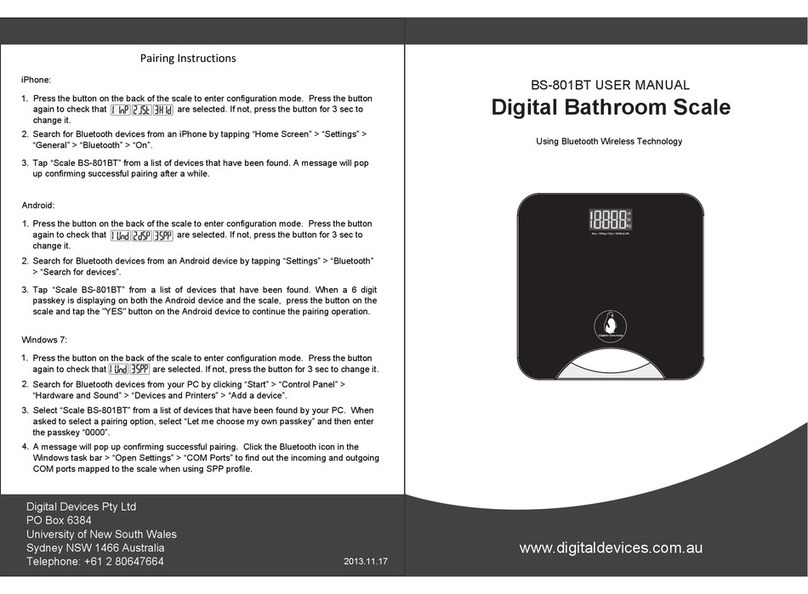 Digital Devices BS-801BT user manual