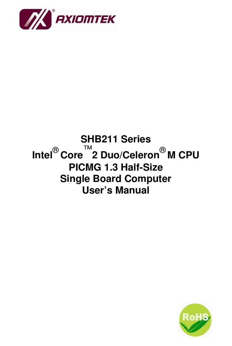 AXIOMTEK SHB211 Series User manual