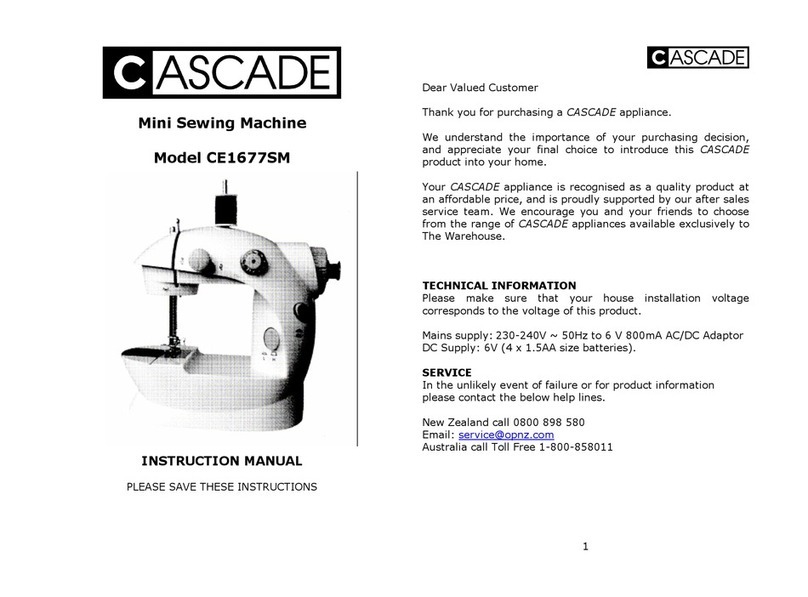 Cascade CE1677SM instruction manual