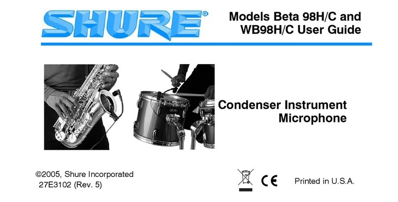 Shure Beta 98HC User manual