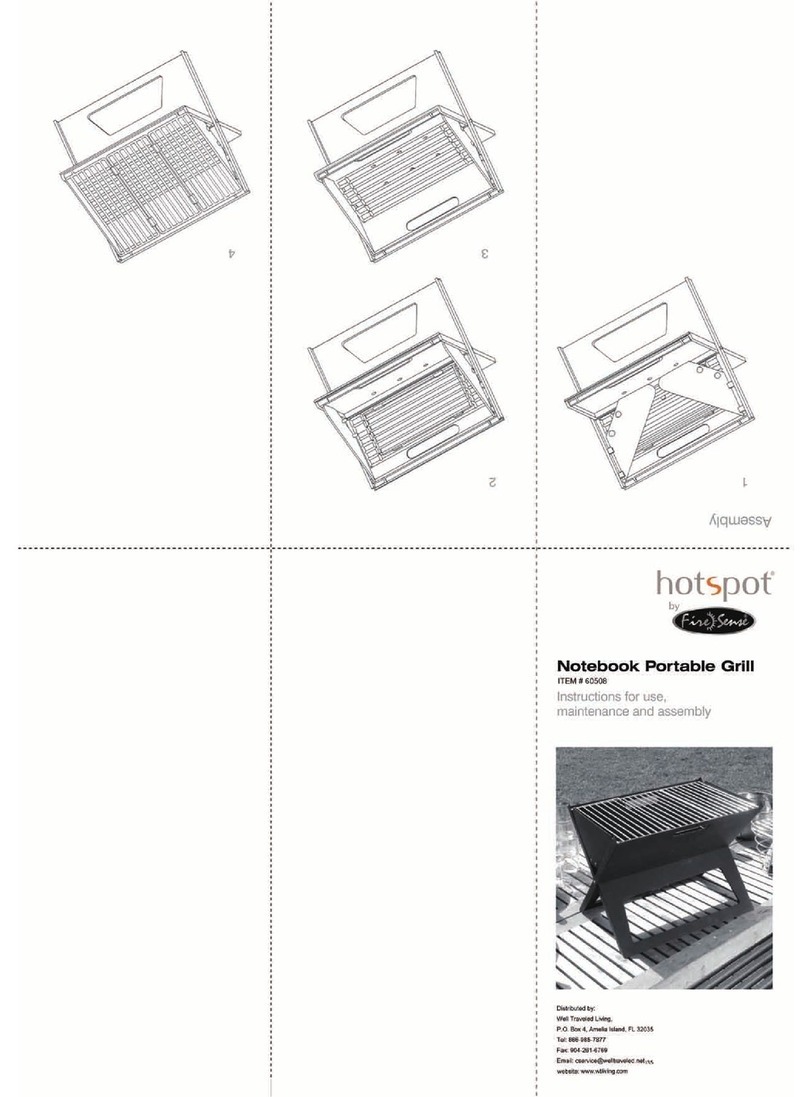 Firesense hotspot Instructions for use, maintenance and assembly