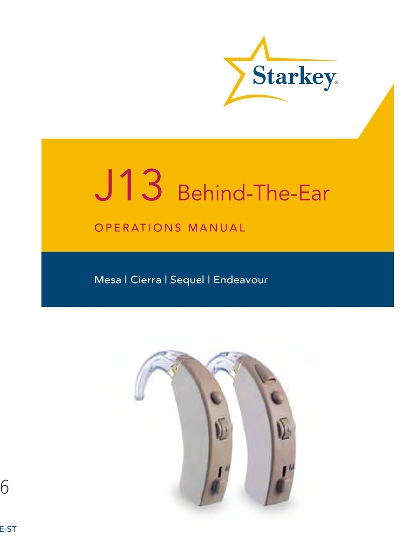 Starkey J13 Operation manual