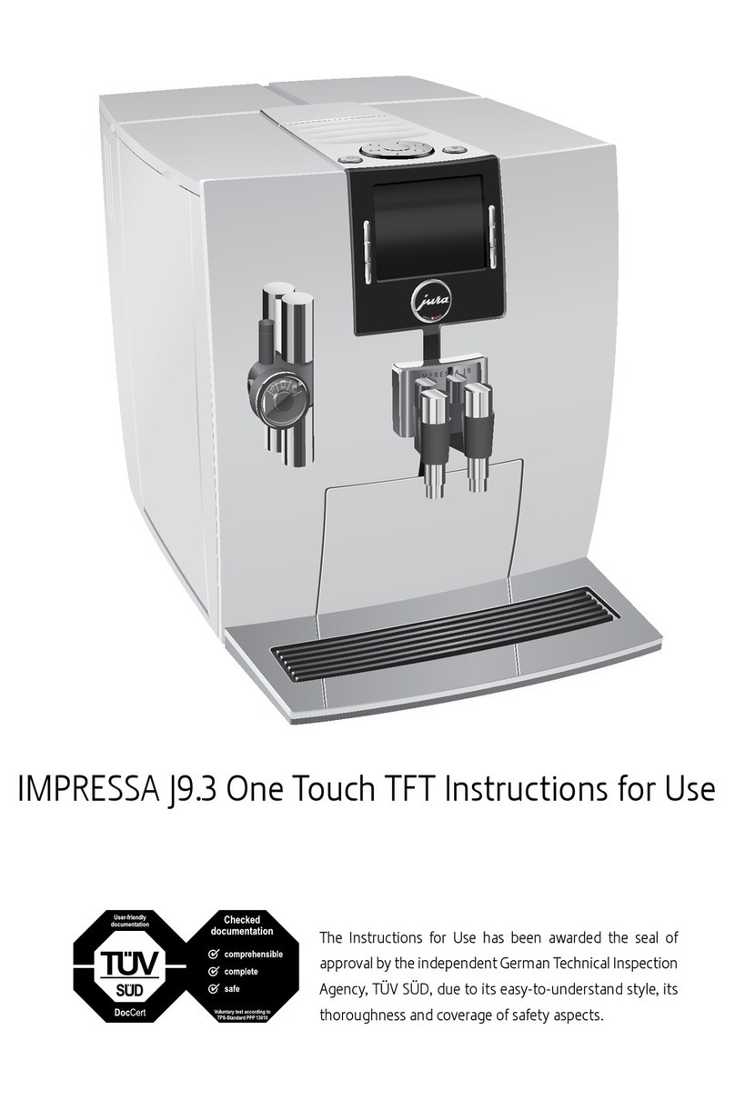 Jura IMPRESSA J9.3 One Touch TFT User manual