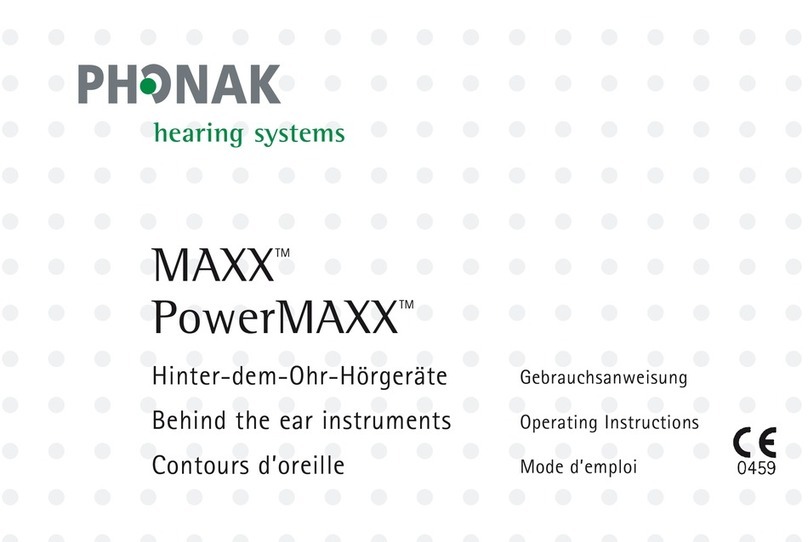 Phonak MAXX operating instructions
