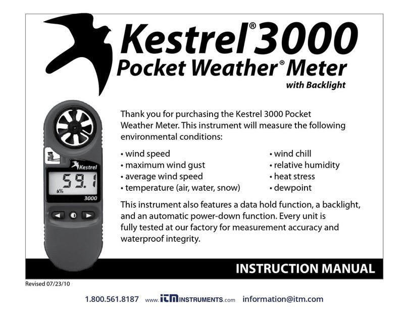 Nielsen-Kellerman Kestrel 3000 instruction manual
