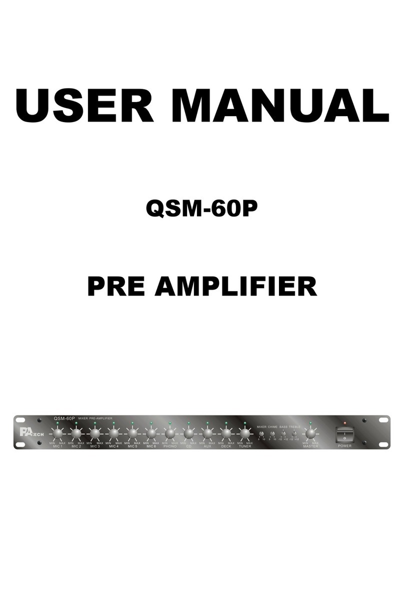 PA Tech QSM-60P User manual